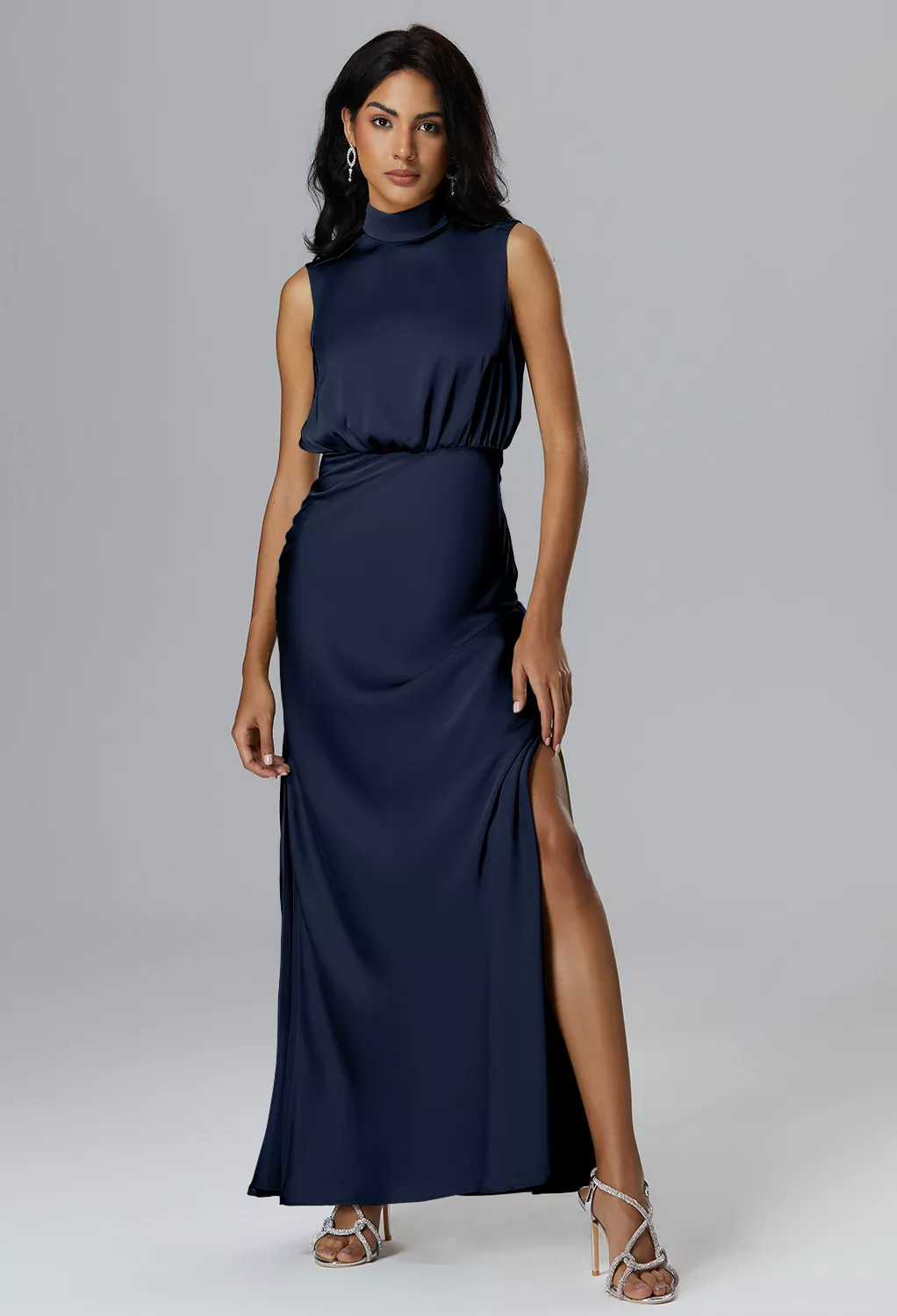 AW Maryjo Dark Navy  Fall Wedding Guest Dresses